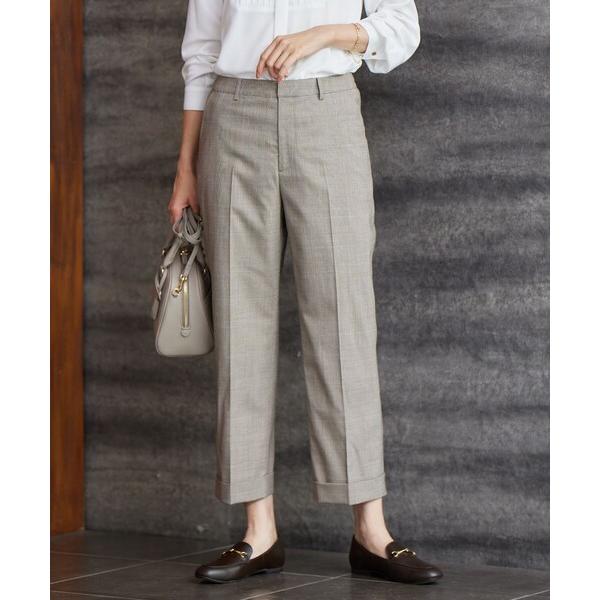 パンツ T/R/W グレンチェック パンツ レディース