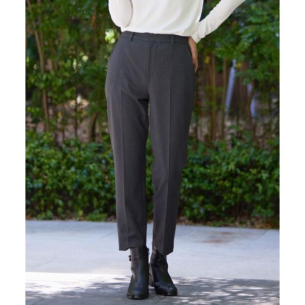 パンツ 「WEB限定カラーあり・洗える」T/Rアルガンシルク テーパード パンツ レディース