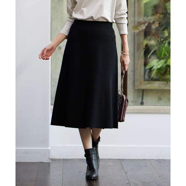 スカート 「洗える」VIS/PE MILANO ニット スカート
