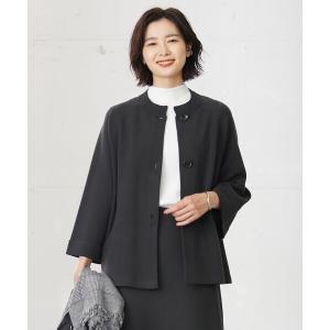 ジャケット ノーカラージャケット レディース 「洗える」VIS/PE MILANO ニット ジャケット｜zozo