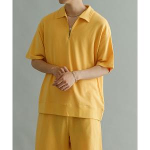 ポロシャツ メンズ ライトフレンチテリーハーフジッププルオーバー｜ZOZOTOWN Yahoo!店