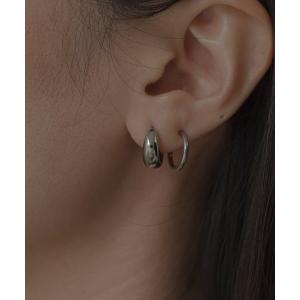 ピアス レディース 「novice」Mini Compact Oval Pierce「Stainless」