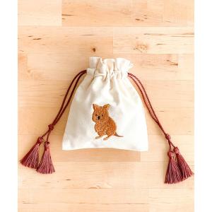 flapper_bags ラッピング アニマル刺繍巾着ポーチ : ZOZOTOWN Yahoo!店