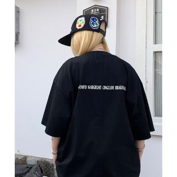 tシャツ ルーズ シンプルロゴ プリント Tシャツ「ユニセックス」 メンズ レディース