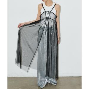 ワンピース 2WAYチュールキャミロングワンピース