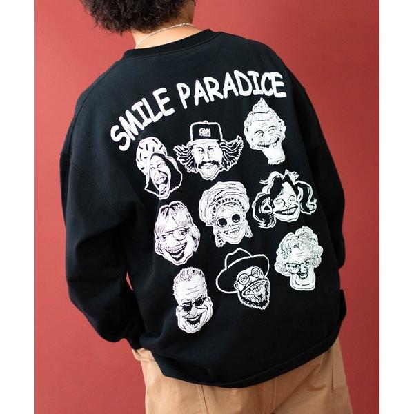トレーナー スウェット 10.3ozSMILEPARADICEスウェットビッグTee メンズ レディ...