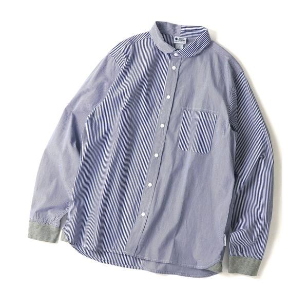 シャツ 2WAYショールカラー長袖シャツ メンズ レディース