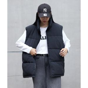 ダウンベスト ダウン ナイロンワッシャー中綿ベスト