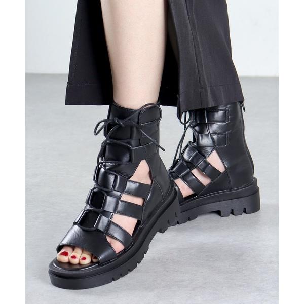 サンダル Love Hunter / 厚底 ボリュームソール グラディエーター ブーツ サンダル (...