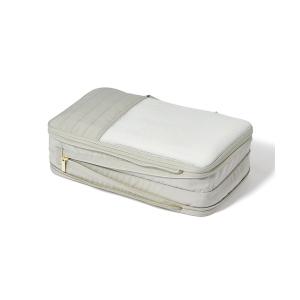 旅行 キルティング 圧縮オーガナイザー S グレー