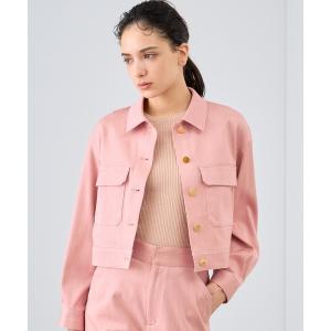 ジャケット Gジャン デニムライクポケットコクーン　ジャケット