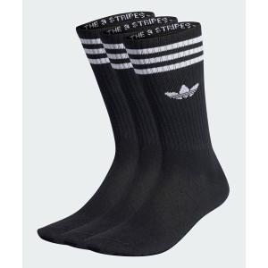 靴下 ソリッドクルーソックス 3足組 / アディダスオリジナルス