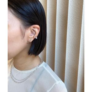 超美品 定価28.600円 ○パール/ビジュー カフイヤリング ジルコニア 2個 ete（エテ） イヤリング ビジュー イヤリング レディース : ZOZOTOWN