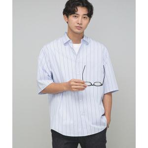 シャツ LB.04/ストライプレギュラー半袖シャツ メンズ