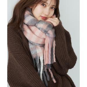 マフラー BIGチェックボリュームマフラー