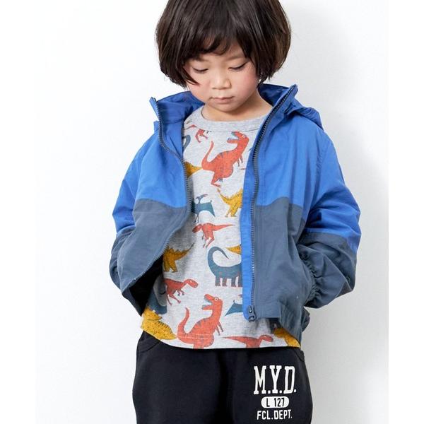 ブルゾン ジャンバー アウター フード取り外し可バイカラーフーディ80〜140cm キッズ 子供服 ...