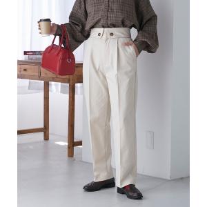 チノパン ウエストターンバックデザインチノパンツ...の商品画像