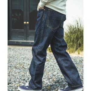 パンツ デニム ジーンズ メンズ 15oz OLD SELVAGE DENIM / WASHED RELAX TAPERED JEANS｜ZOZOTOWN Yahoo!店