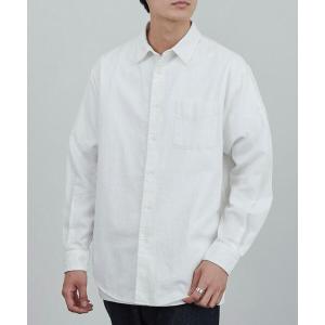 シャツ ウィンターリネンレギュラーカラーシャツ メンズ