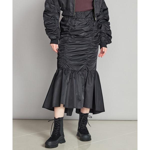 スカート ナイロンマーメイドスカート