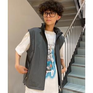 5351 POUR LES HOMMES ベスト ジレ 「5/」ナイロンセットアップ ベスト 