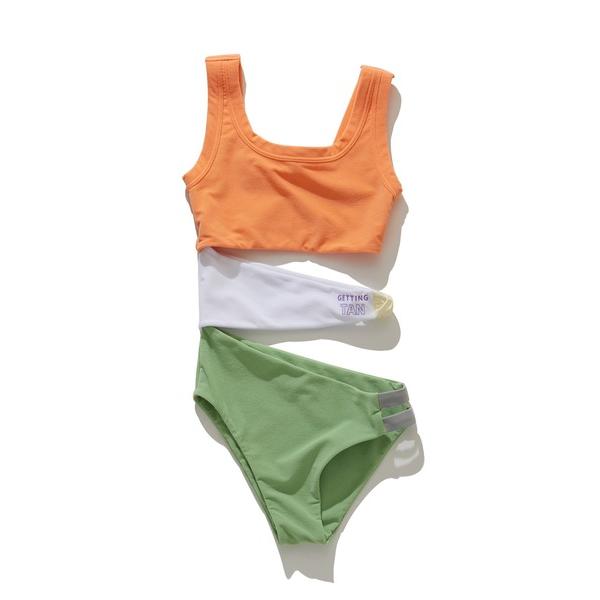 水着 FUNCTIONAL PILE MULTI COLOR ONEPIECE レディース
