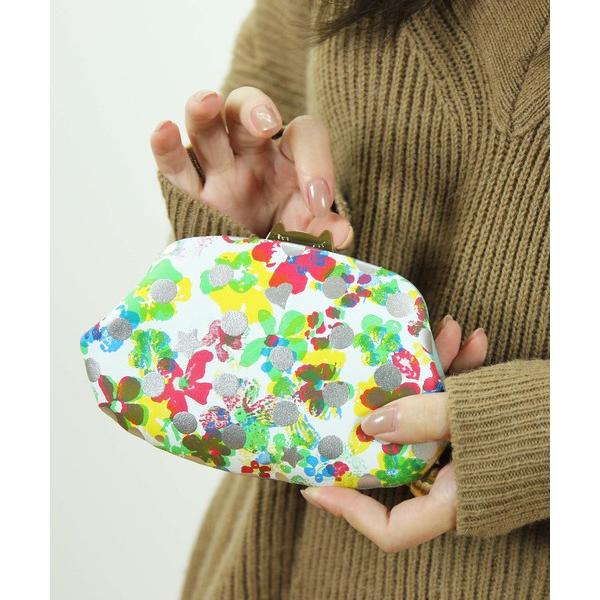 コインケース ドットフラワーネコ　小銭入れ