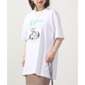 tシャツ spiritoso kitten 猫プリントTシャツ 半袖 メンズ レディース