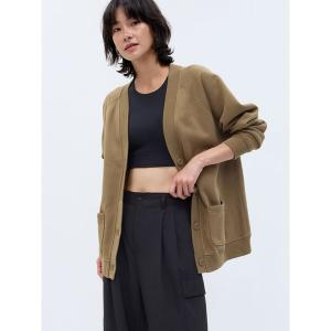 カーディガン ヴィンテージ ソフト スウェットカーディガン レディース