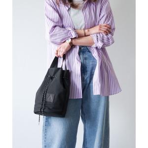 ショルダーバッグ バッグ ASFVLT (アスファルト) / 巾着2WAYバッグ DRAWSTRING SHOULDER BAG ドロストバッグ レデ