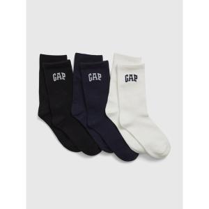 靴下 Gapアーチロゴ クルーソックス 3足セット (キッズ) キッズ 子供 男の子 女の子｜ZOZOTOWN Yahoo!店