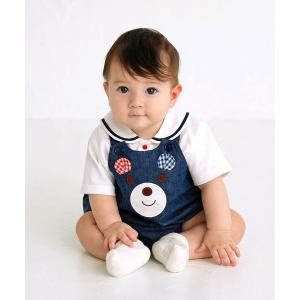 ベビー服 ロンパース 顔ドン デニムロンパースの買取情報