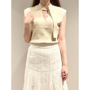 ニット Sustainableチョーカーディティールニットプルオーバー