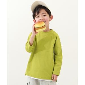 tシャツ Tシャツ キッズ 防汚 フットボール長袖Tシャツ