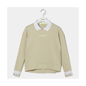 トレーナー スウェット 「VIVA　HEART/GOLF」ストレッチ裏毛襟付きプルオーバー レディース