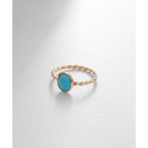 agete（アガット） 指輪 リング K10マザーリング（ターコイズ