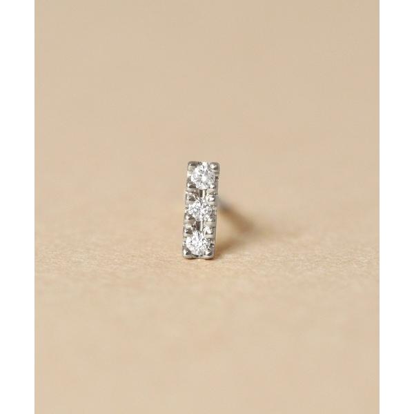 ピアス 「 Solo Pierce」「 セカンドピアス」Pt ダイヤモンドハーフピアス レディース