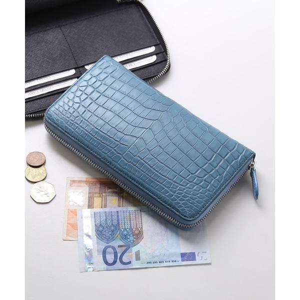 財布 ナイルクロコダイル本革フルオープン大きい長財布 メンズ レディース
