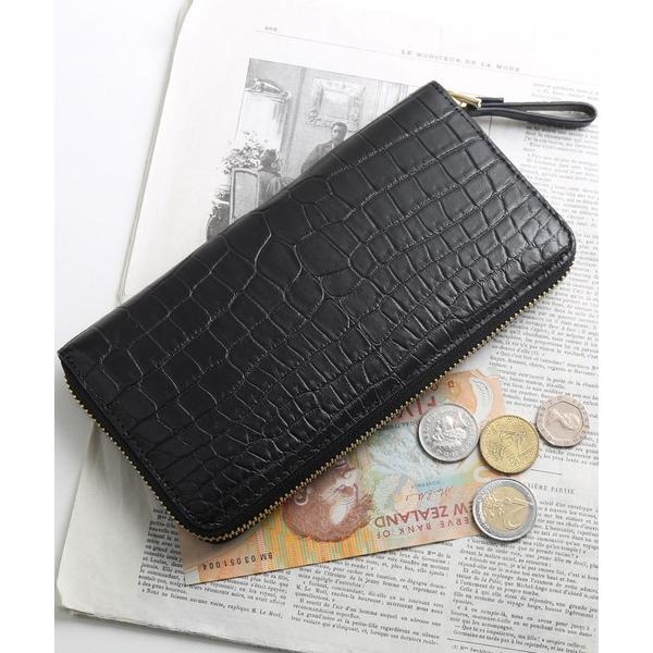 財布 クロコダイル本革長財布一枚革 メンズ レディース