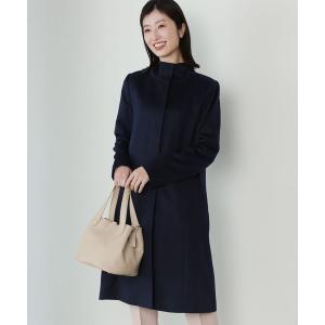 美品■リビアナコンティ■size44■カシミヤ70％　スタンドカラーロングコート 美品□リビアナコンティ□size44□カシミヤ70％ スタンドカラーロング