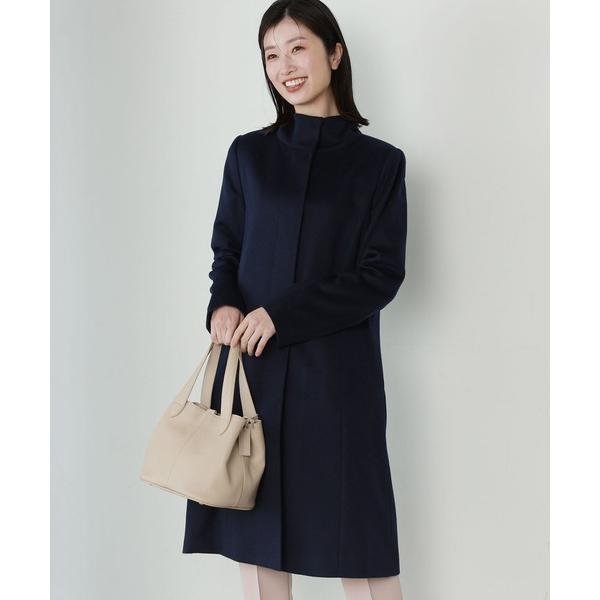 コート アウター 「Filomo」カシミヤ ブレンドウールロングコートスタンドカラー レディース