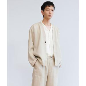 アウター 『セットアップ対応』小松マテーレリネンライクVカーディガン