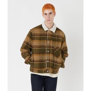 メンズ ジャケット ブルゾン Levi's/リーバイス TYPE III シェルパトラッカージャケット ブラウン WINTER MOSS｜zozo