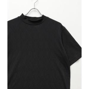 tシャツ Tシャツ メンズ クールマックス モックネック デザイン 半袖 Tシャツ