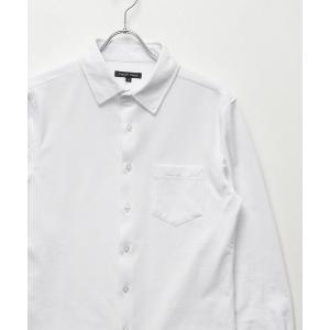 シャツ サーモライト ストレッチ レギュラー カラー シャツ メンズ