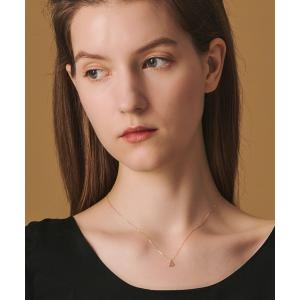 agete（アガット） ネックレス プラチナダイヤモンドネックレス