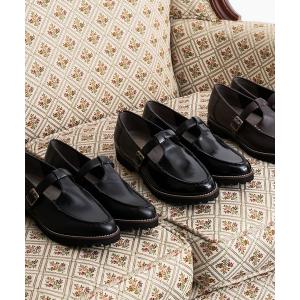 パンプス Tストラップ フラットシューズ