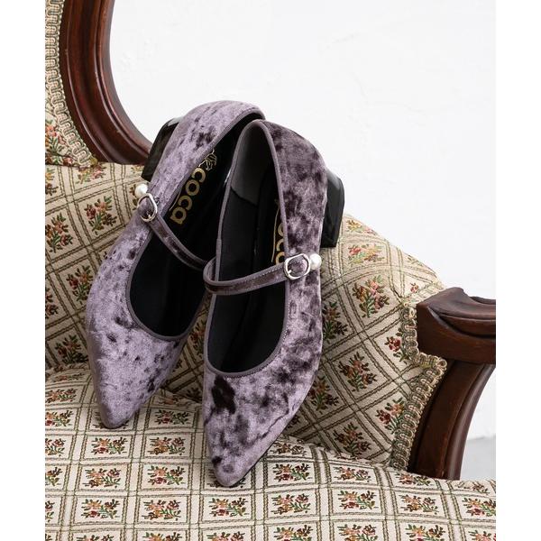 パンプス ポインテッドトゥ メリージェーンパンプス