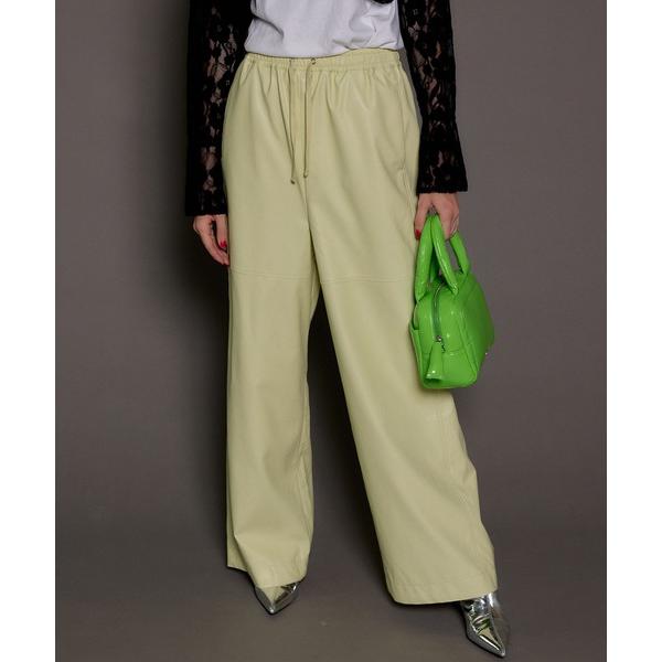 パンツ Vegan Leather Easy Pants/ヴィーガンレザーイージーパンツ「MAISO...