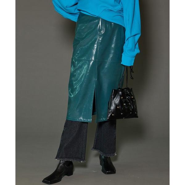 スカート Vegan Leather Tight Skirt /ヴィーガンレザータイトスカート「MA...